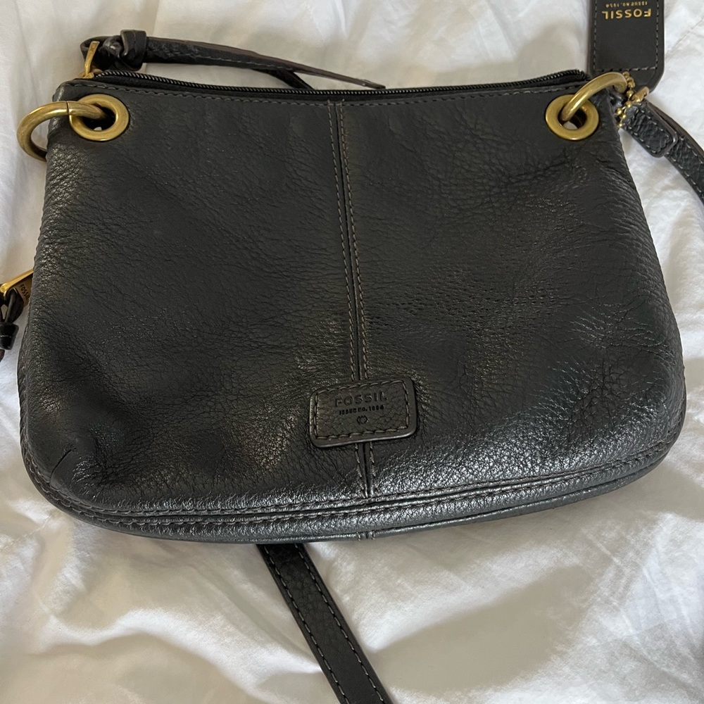 Fossil black crossbody purse